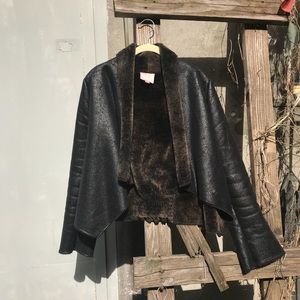 Faux Fur Cropped outerwear jacket